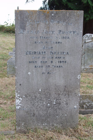 Grave: Miriam Selina Brown (Buswell)